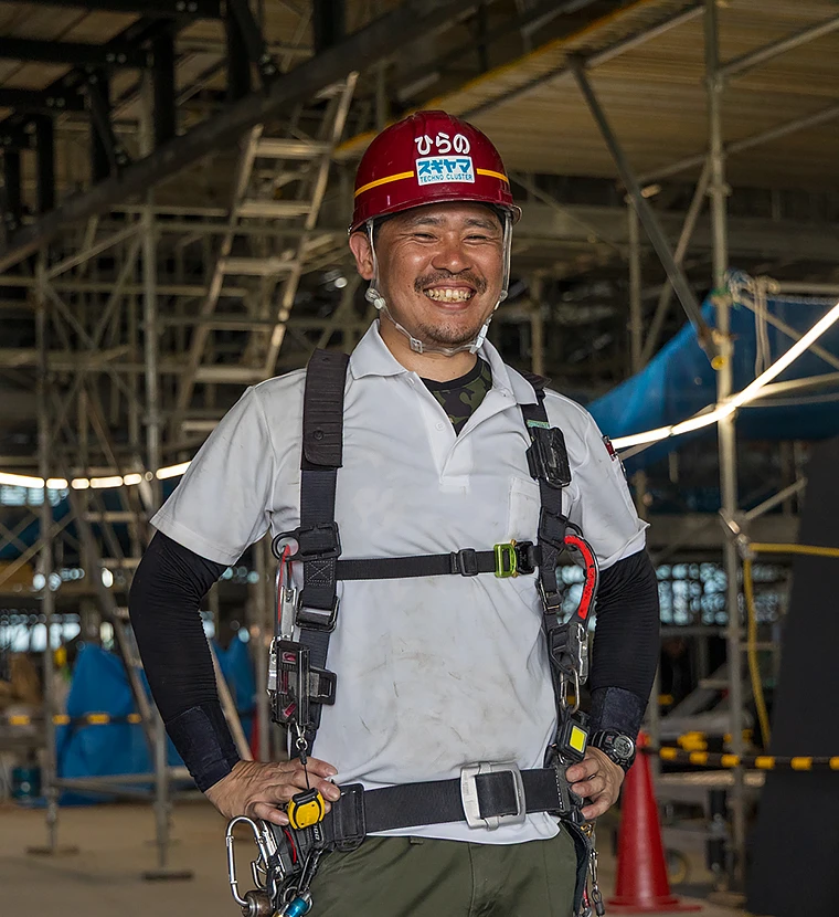 ベテラン社員へインタビューカット２